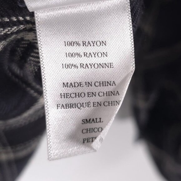 Rails Plaid Button Up Long Sleeve Pocket‎ Chest Soft Rayon Shirt Size SMALL - Picture 10 of 11